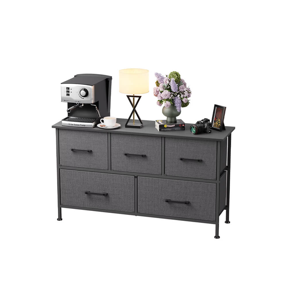 8 Drawers Fabric Dresser Charging Station - Image 2